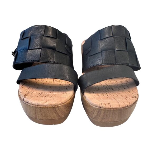 Kork Ease Fraya Platform Sandal Size 8 Black Leather Open Toe NWOB Buckle NWOB - Picture 6 of 11